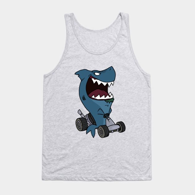 Land Shark Tank Top by Ashfosaurus